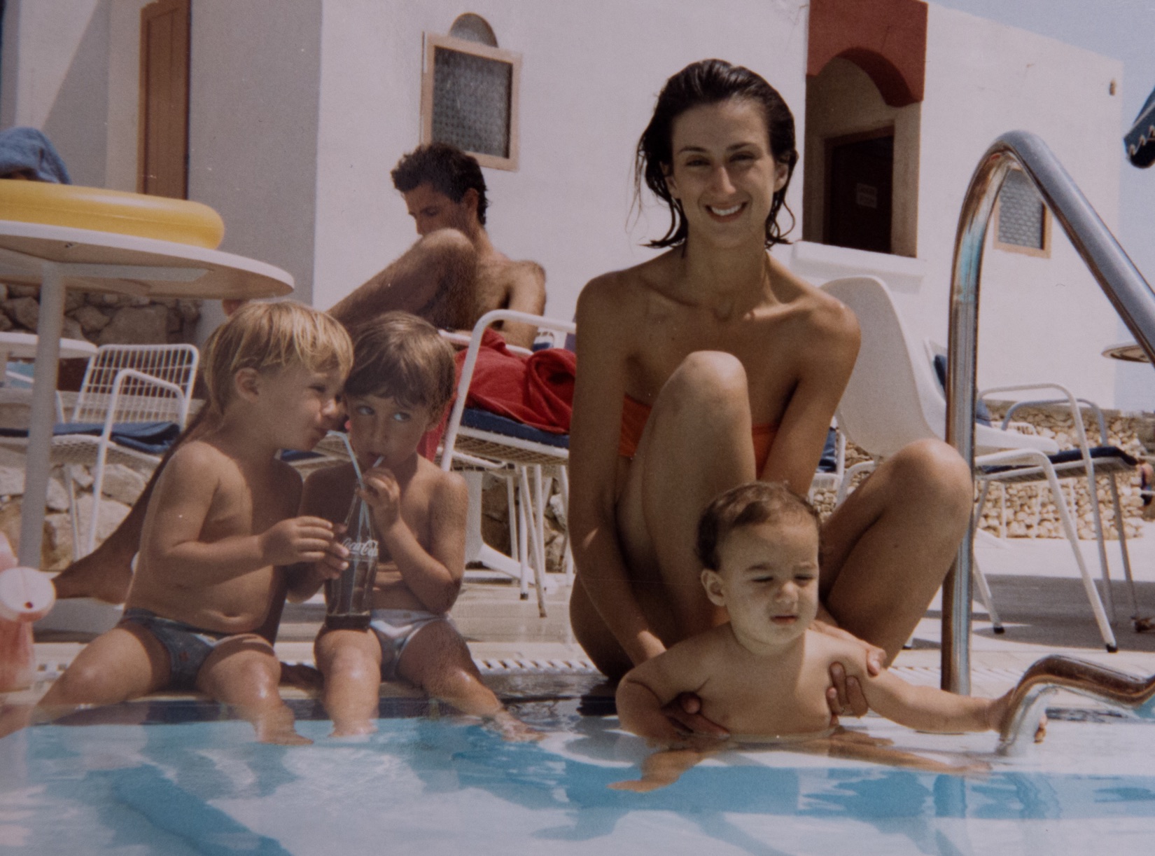 Daphne Caruana Galizia with her three sons.